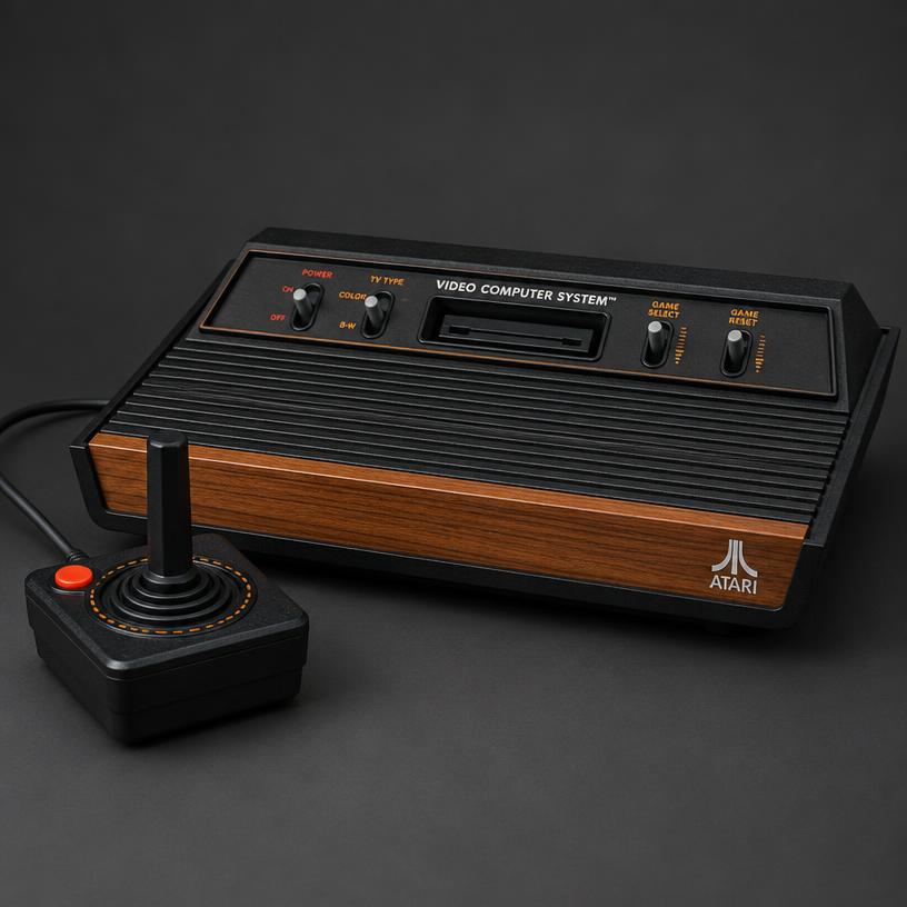 Atari 2600 'Woody' — Collector — original wood-grain fascia, recapped