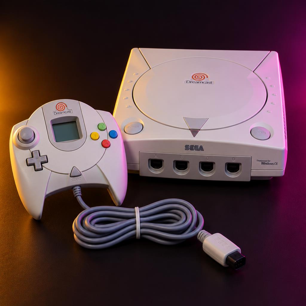 Sega Dreamcast (PAL) — Refurbished — new clock battery, lens calibrated