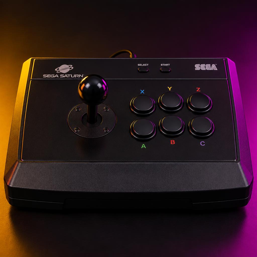 Sega Saturn Virtua Stick — Refurbished — microswitches serviced