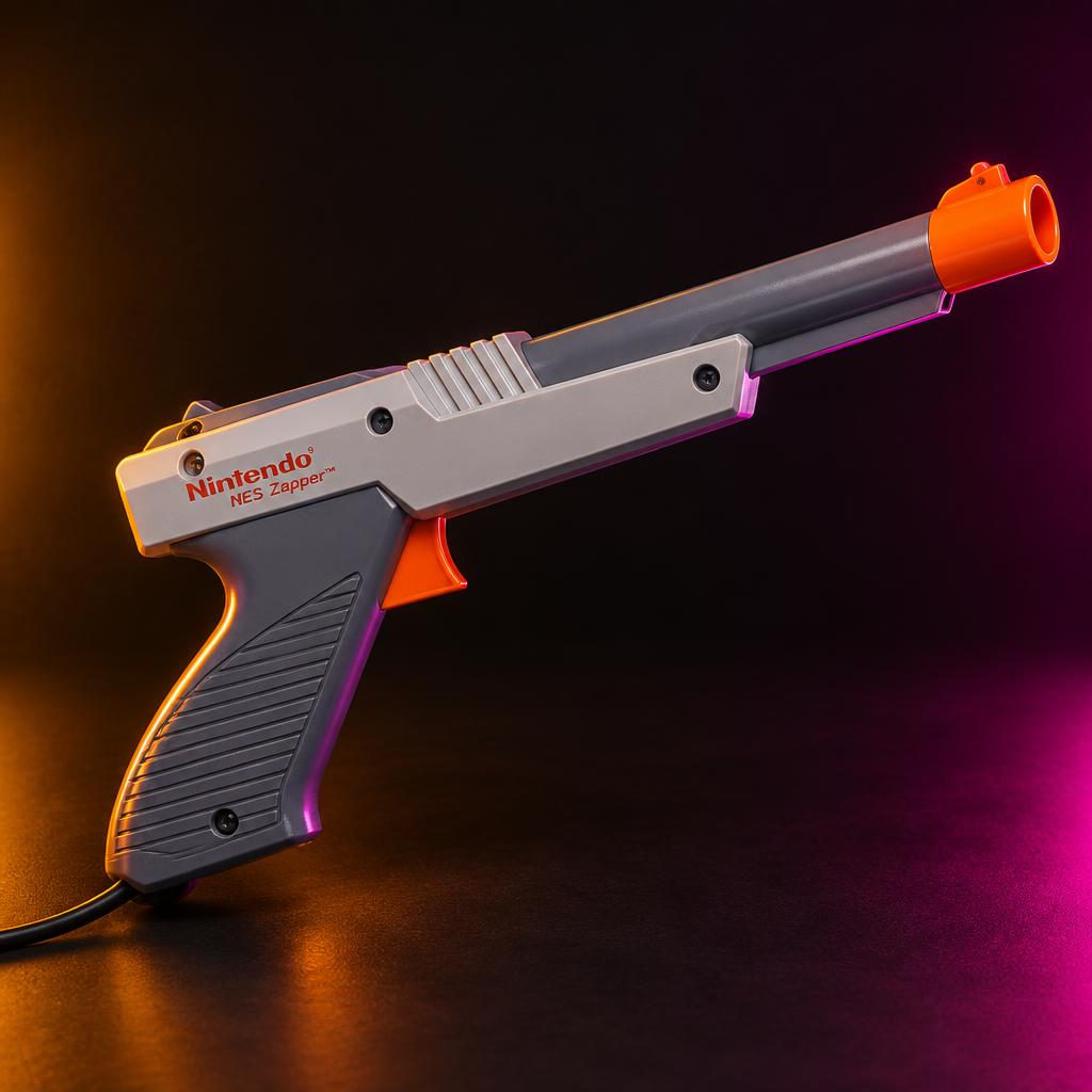 NES Zapper light gun — Very good — trigger and optics tested